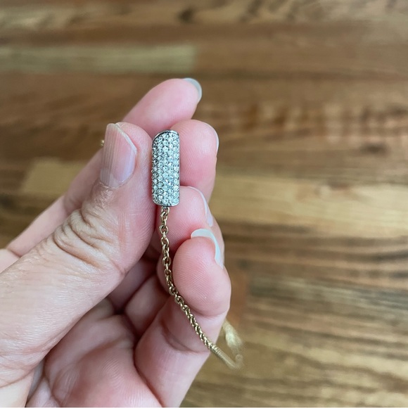 Auth Louis Vuitton Essential V Strass Necklace M68033 Crystal - Picture 7 of 17